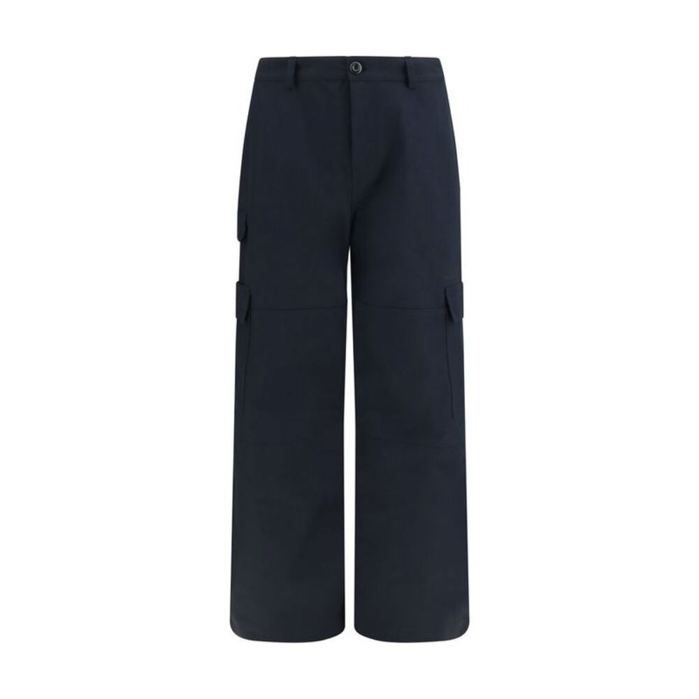 Balenciaga Black Cotton Cargo Men's Pants